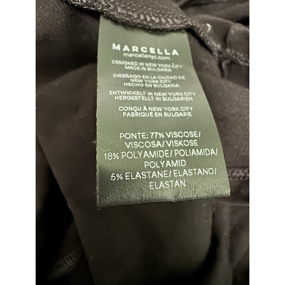 NWOT Marcella Monroe Long Sleeve Mermaid Gown Large Black Sheer Mesh Ponte Knit - Picture 8 of 8